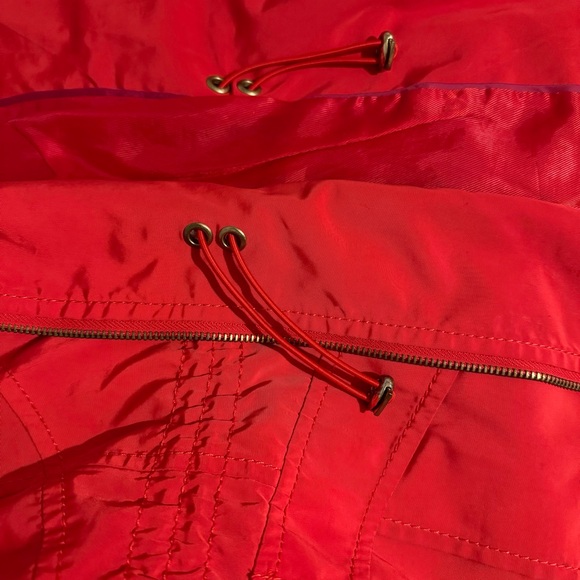 Vince Canuto Womens Parka Mid-Length Winter Red Hooded Jacket Size XS - Picture 8 of 10